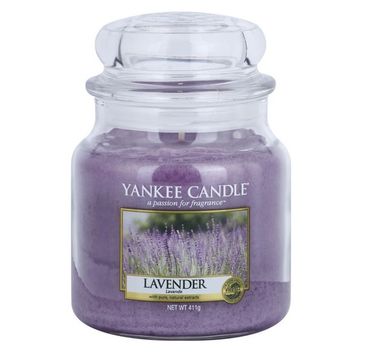 Yankee Candle Świeca zapachowa średni słój Lavender 411g