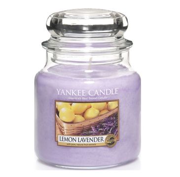 Yankee Candle Świeca zapachowa średni słój Lemon Lavender 411g