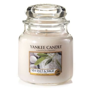 Yankee Candle Świeca zapachowa średni słój Sea Salt & Sage 411g