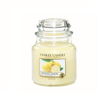 Yankee Candle Świeca zapachowa średni słój Sicilian Lemon 411g