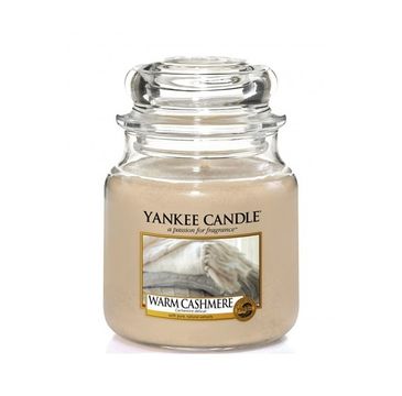 Yankee Candle Świeca zapachowa średni słój Warm Cashmere 411g