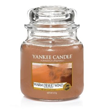 Yankee Candle Świeca zapachowa średni słój Warm Desert Wind 411g