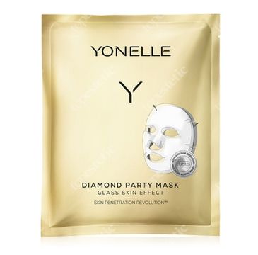 Yonelle – Diamond Party Mask diamentowa maska bankietowa (3 szt.)