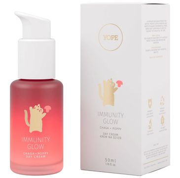 Yope Immunity Glow krem do twarzy na dzień Chaga + Mak (50 ml)