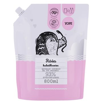 Yope żel pod prysznic Róża i Kadzidłowiec zapas (800 ml)