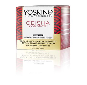 Yoskine Geisha Gold Secret krem na dzień i na noc  z pyłem z kamienia księżycowego (50 ml)