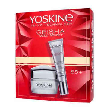 Yoskine Geisha Gold Secret zestaw krem na dzień i noc 65+ 50ml + krem pod oczy 15ml