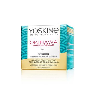 Yoskine Okinava Green Caviar – krem do twarzy głęboko odbudowujący 70+ (50 ml)
