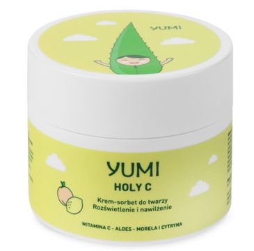 Yumi Holy C rozświetlająco-nawilżający krem-sorbet do twarzy Morela-Cytryna (50 ml)