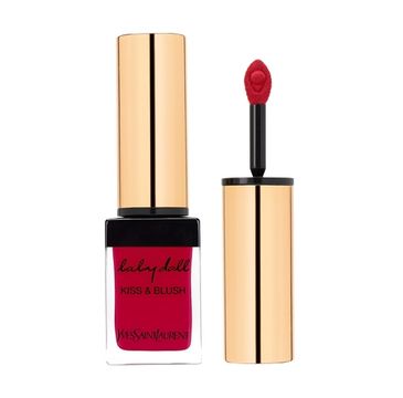 Yves Saint Laurent Baby Doll Kiss & Blush Soft Matte Colour pomadka i róż do policzków 6 Rouge Libertine 10ml