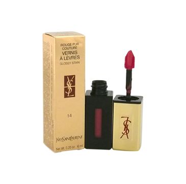 Yves Saint Laurent Rouge Pur Couture Glossy Stain błyszczyk do ust 14 Fuchsia Dore 6ml