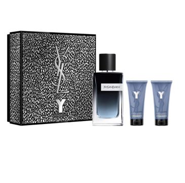 Yves Saint Laurent – Y Pour Homme zestaw woda perfumowana spray 100ml + balsam po goleniu 50ml + żel pod prysznic 50ml (1 szt.)