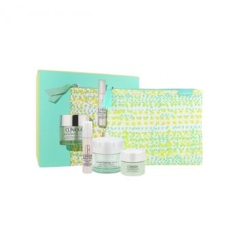 Clinique zestaw prezentowy Smart Defense Moisturizing Superdefense krem na dzień SPF20 (50 ml) + Moisturizing Superdefense Night krem na noc (15 ml) + Skin Serum Clinique Smart Custom serum (10 ml) + kosmetyczka