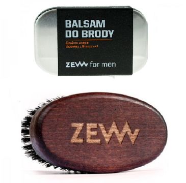Zew For Men Stylowy Brodacz zestaw balsam do brody 80ml + Szczotka Brodacza do profesjonalnej pielęgnacji zarostu