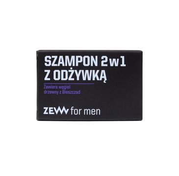 Zew For Men Szampon 2w1 z odżywką z węglem drzewnym z Bieszczad (85 ml)