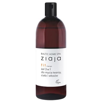 Ziaja Baltic Home Spa Fit żel 3w1 do mycia twarzy ciała i włosów Mango (500 ml)