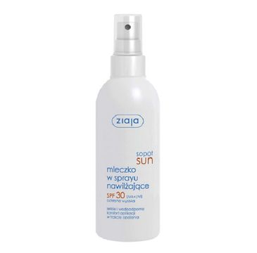 Ziaja Mleczko w sprayu nawilżające do opalania SPF 30+ 170ml