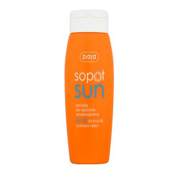 Ziaja Sopot Sun emulsja do opalania wodoodporna SPF10 150ml