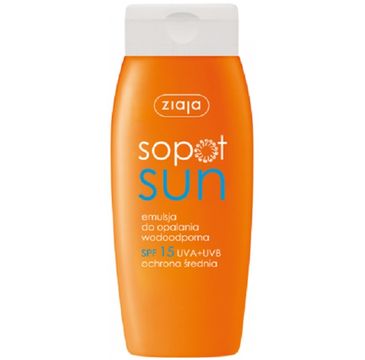 Ziaja Sopot Sun emulsja do opalania wodoodporna SPF15 150ml