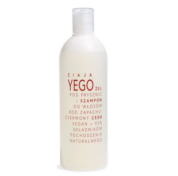 Ziaja Yego żel pod prysznic i szampon do włosów - Czerwony Cedr (400 ml)