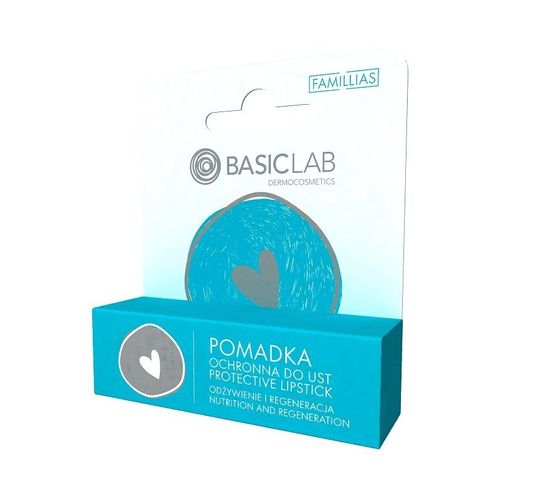 BasicLab Famillias pomadka ochronna do ust Odżywienie i Regeneracja (4 g)