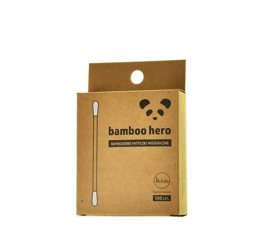 Bamboo Hero – Bambusowe patyczki higieniczne (100 szt.)