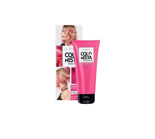 L'Oreal Paris Colorista Washout – farba do włosów zmywalna nr 9 Hot Pink Hair (80 ml)