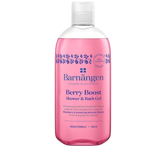 Barnängen Berry Boost Shower & Bath Gel żel do kąpieli i pod prysznic z olejkiem z czarnych jagód (400 ml)