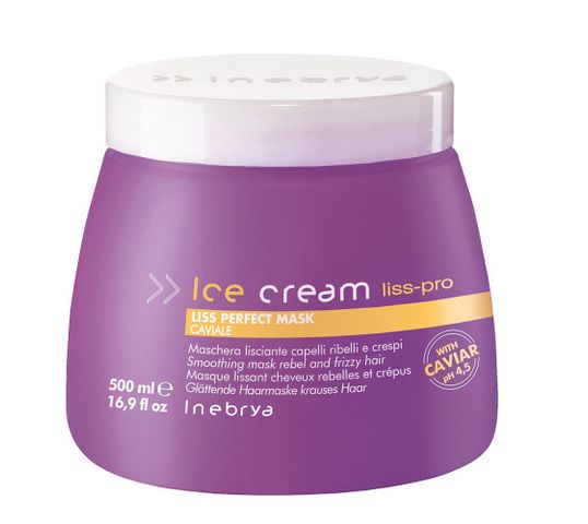 Inebrya Ice Cream Liss Perfect Mask maska wygładzająca włosy (500 ml)
