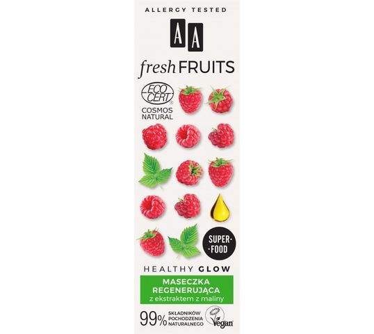 AA – Fresh Fruits maseczka regenerująca z ekstraktem z malin (40 ml)