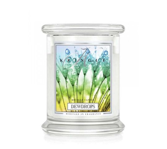 Kringle Candle – świeca zapachowa z dwoma knotami Dewdrops (411 g)