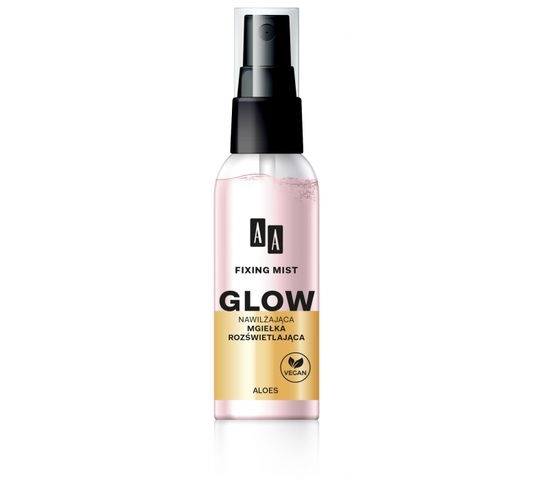 AA – Fixing Mist Glow mgiełka rozświetlająca utrwalająca makijaż (50 ml)