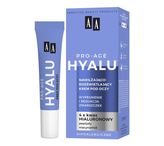 AA Hyalu Pro-Age nawilżająco-rozświetlający krem pod oczy 15ml