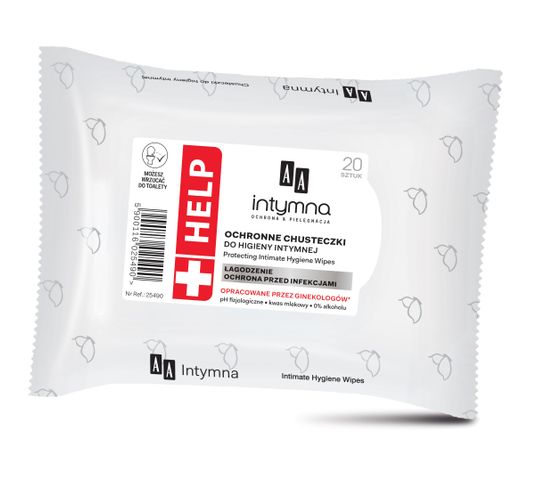 AA Intymna chusteczki do higieny intymnej Help 1 op.- 20 szt.