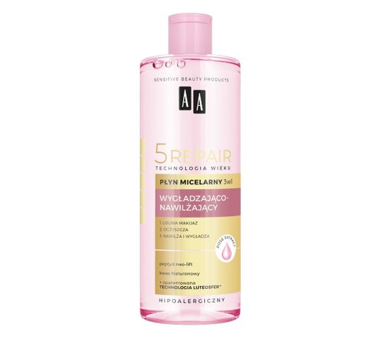AA Technologia Wieku 5 Repair Płyn micelarny 3w1 wygładzająco-nawilżający 400ml