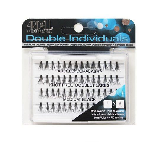 Ardell Double Individuals zestaw 56 kępek rzęs Medium Black