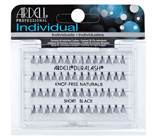 Ardell Individual Knot-Free zestaw 56 kępek rzęs Short Black