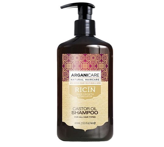 Arganicare Castor Oil szampon stymulujący porost włosów 400ml