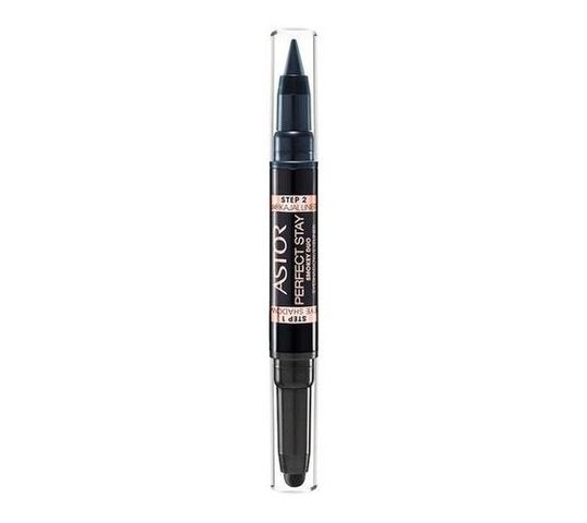 Astor Perfect Stay Smokey Duo Waterproof dwustronna kredka do oczu 700 Smokey Black 4g