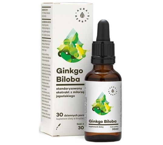 Aura Herbals Ginkgo Biloba suplement diety w kroplach 30ml