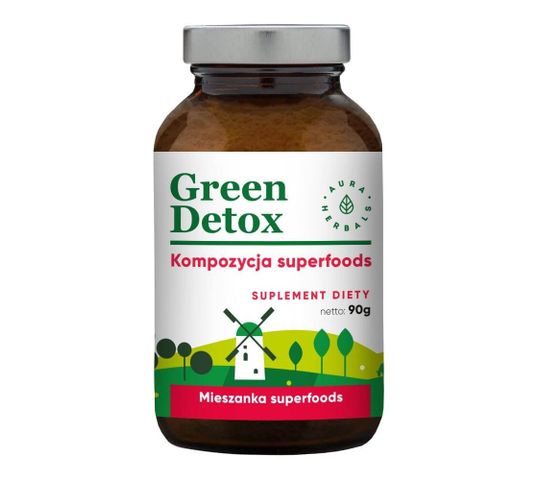 Aura Herbals Green Detox sproszkowany suplement diety 90g