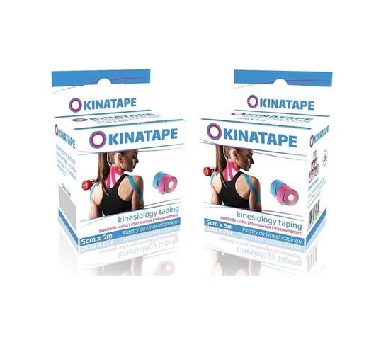 Aura Herbals Kinatape Kinesio Taping plaster limfatyczny Zielony 5mx5cm