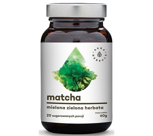 Aura Herbals Matcha zielona herbata suplement diety 60g
