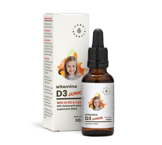 Aura Herbals Witamina D3 Junior suplement diety 30ml