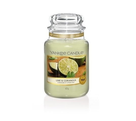 Yankee Candle – Świeca zapachowa duży słój Lime & Coriander (623 g)
