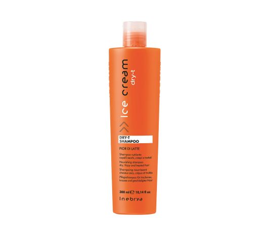 Inebrya Ice Cream Dry-T Shampoo szampon nawilżający do włosów suchych i zniszczonych z proteinami jedwabiu (300 ml)