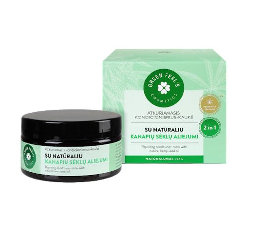 Green Feel's – Repairing Conditioner - Mask regenerująca odżywka - maska do włosów olej konopny (200 ml)