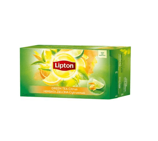 Lipton Green Tea herbata zielona Cytrusowa 40 torebek 52g