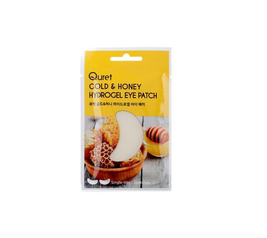 Quret – Hydrogel Eye Patch odżywczo-rozświetlające płatki pod oczy Gold & Honey (2 szt.).