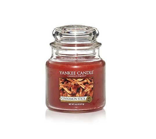 Yankee Candle Świeca zapachowa średni słój Cinnamon Stick 411g